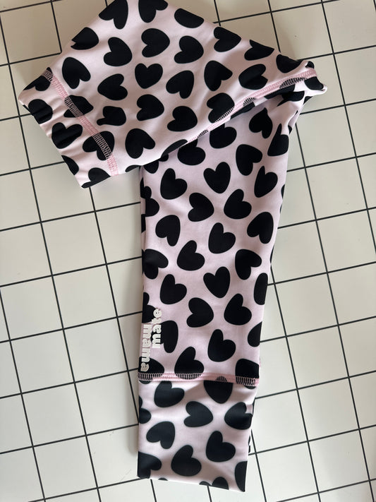 Children's thermal leggings - grow mate collection - heart
