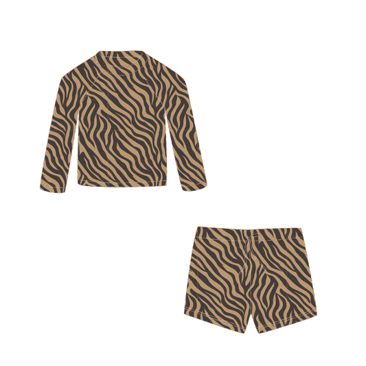 *PRE-ORDER* PACK с UV защита (UPF 50+) NOA - детски сърф шорти & ANDI блуза дълъг ръкав - ZEBRA SS26