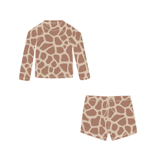 *PRE-ORDER* PACK с UV защита (UPF 50+) NOA - детски сърф шорти & ANDI блуза дълъг ръкав - TIGER SS26