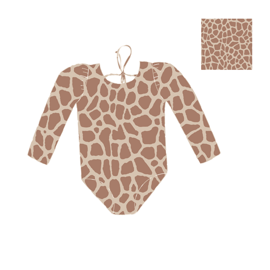 *PRE-ORDER* MARINA - Детски цял бански с дълъг ръкав и UV защита (UPF 50+) - TIGER SS26