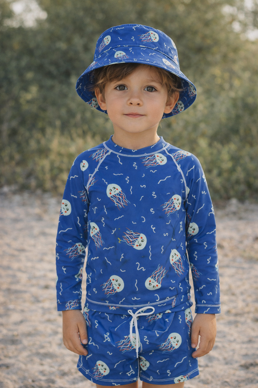 *PRE-ORDER* PACK с UV защита (UPF 50+) шорти NOA & блуза ANDI с дълъг ръкав - jellyfish blue SS