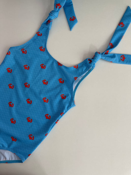 ALICE - детски цял бански с връзки на рамото *UV защита* - раче