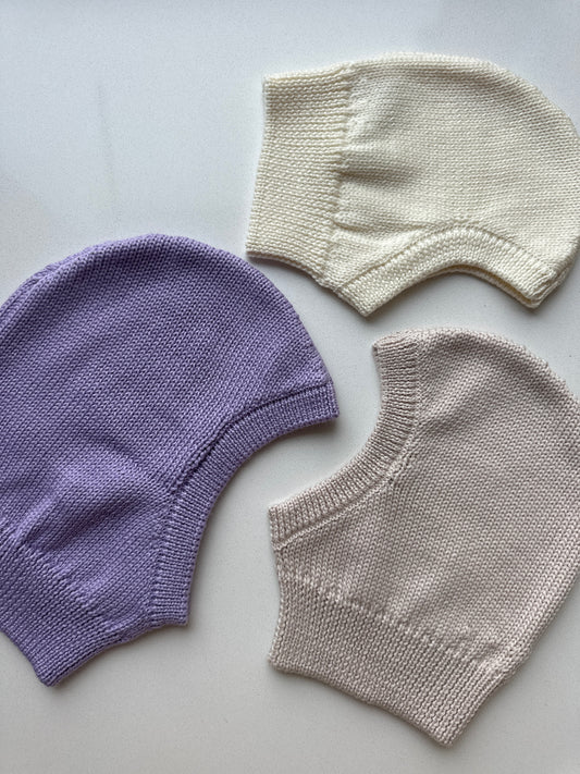 Бебешка балаклава “шал-шапка” 100% премиум мерино - произведено в България