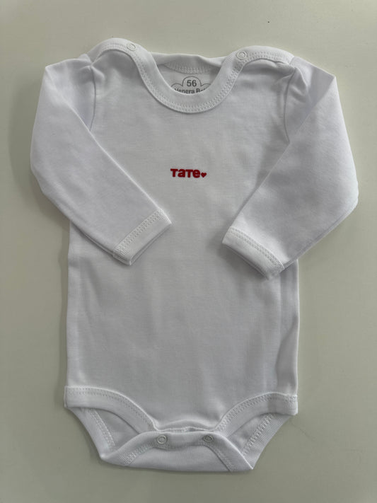 Baby bodysuit with inscription - "dad/daddy/dad/daddy"