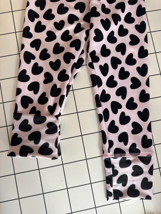 Children's thermal leggings - grow mate collection - heart