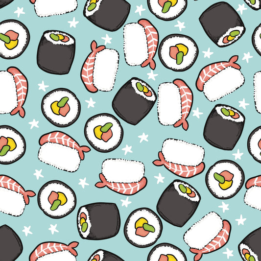 ANDREA - blouse with UV protection (UPF 50+) - sushi print