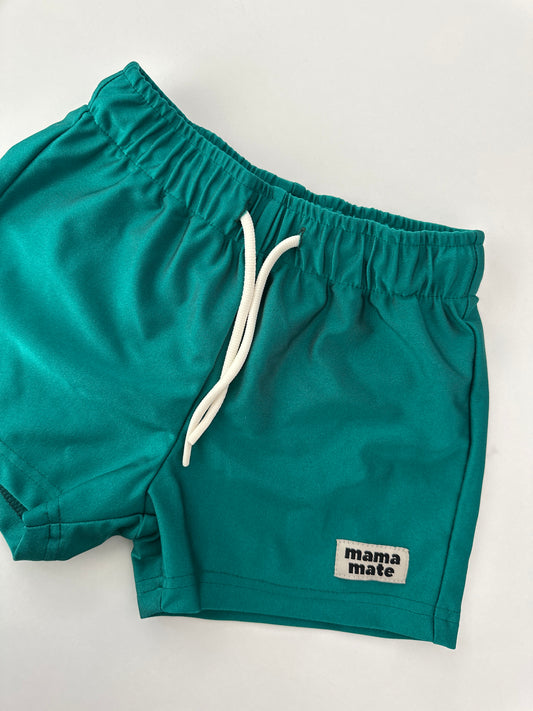 NOA - children's surf shorts - green