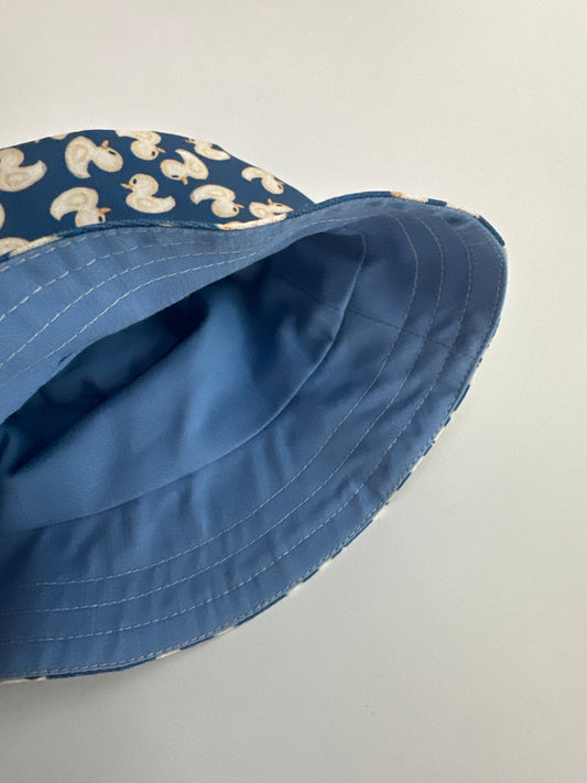 Double-faced hat "squares" - bucket hat