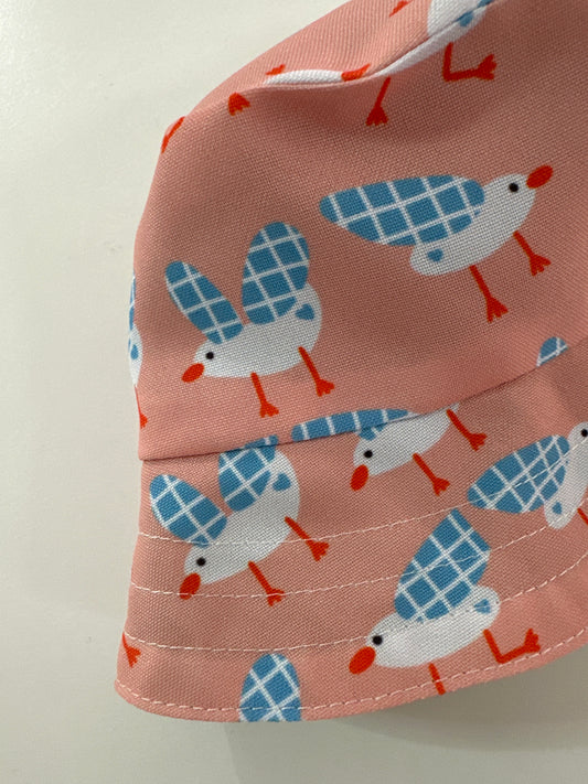 Reversible children's bucket hat with UV protection - hand-painted design - print with glaruses