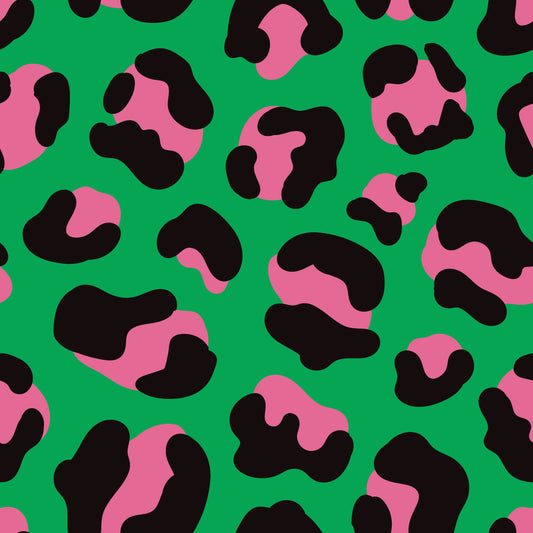 MARINA - Детски цял бански с дълъг ръкав и UV защита (UPF 50+) - зелен леопардов принт