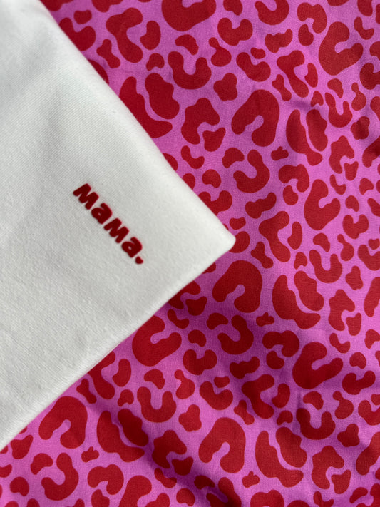 Дамска оувърсайз тениска "мама” в екрю