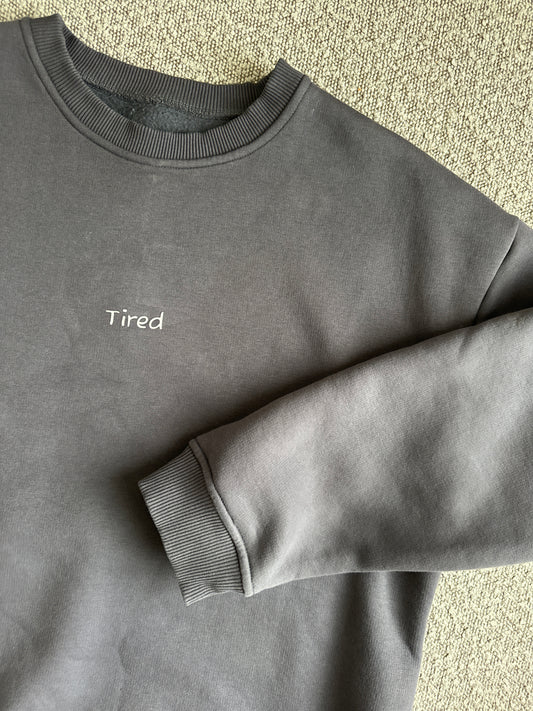 *PRE-ORDER* NIKKI - “tired” ватирана блуза с дълъг ръкав