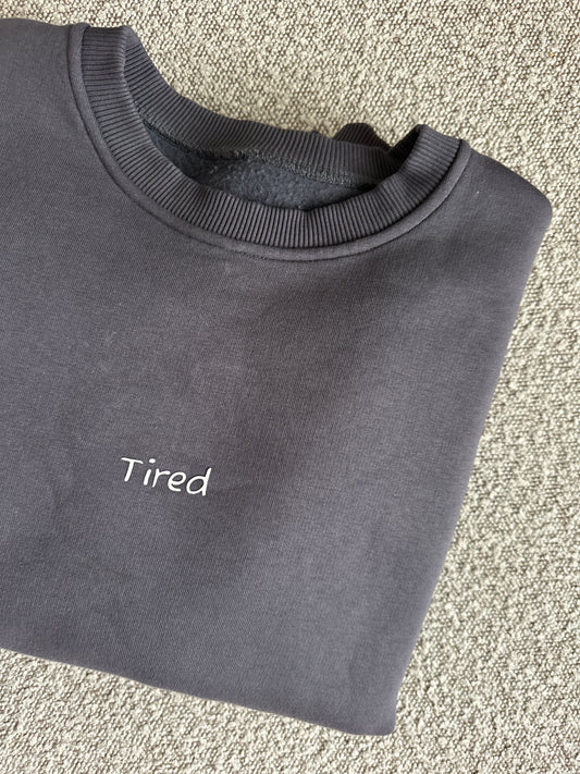 *PRE-ORDER* NIKKI - “tired” ватирана блуза с дълъг ръкав