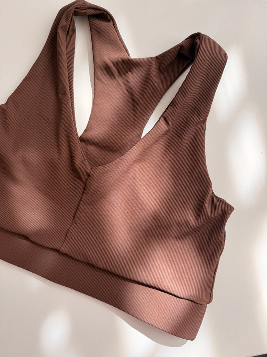 ACTIVE BRA MEDIUM SUPPORT - Chocolate Mousse