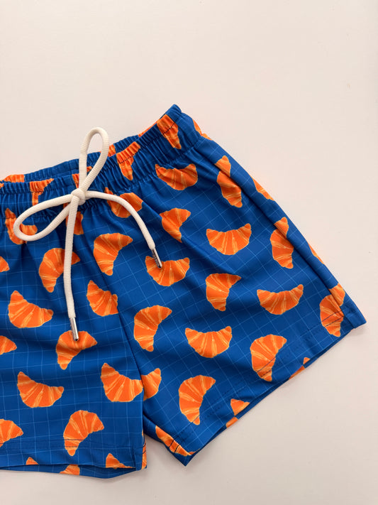 NOA - детски сърф шорти с UV защита (UPF 50+) - кроасани син SS26