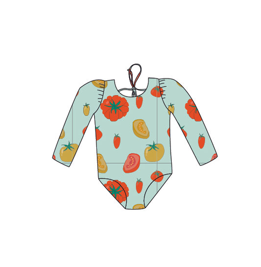 MARINA - Children's one-piece swimsuit with long sleeves and UV protection (UPF 50+) - kittens