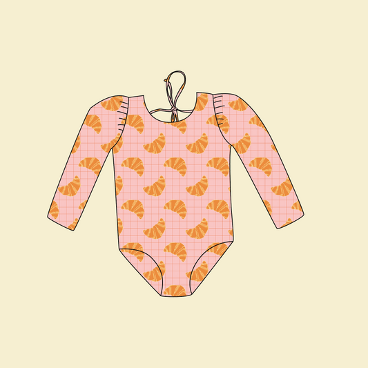 MARINA - Children's one-piece swimsuit with long sleeves and UV protection (UPF 50+) - kittens