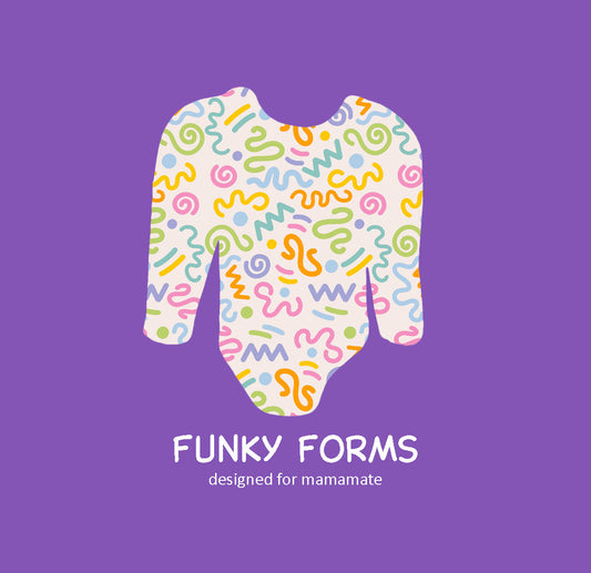 MARINA - детски цял бански дълъг ръкав *с UV защита* - FUNKY FORMS