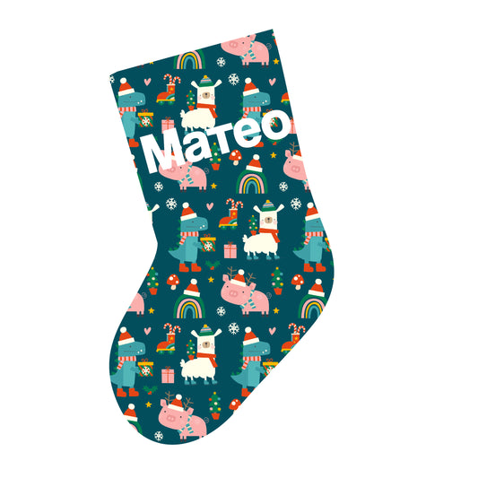 Коледно чорапче - персонализирано *dino*