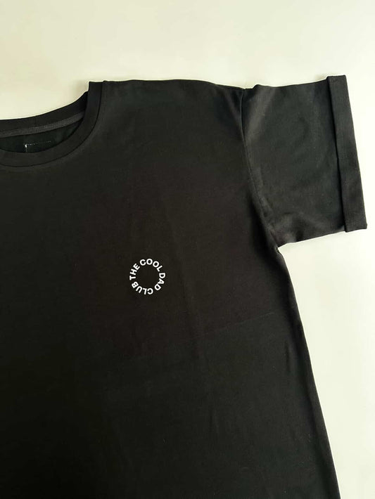 Оувърсайз мъжка тениска “тате/тати/татко/daddy/dad” в черно