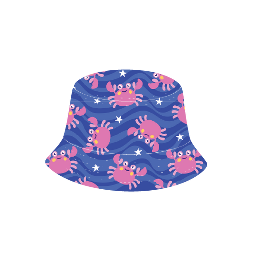 *PRE-ORDER* Bucket hat - crab pink & blue SS26
