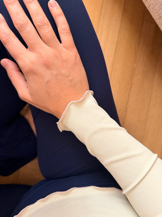 LONG SLEEVE UPF50+ TOP RAFFLES - Blueberry Blush