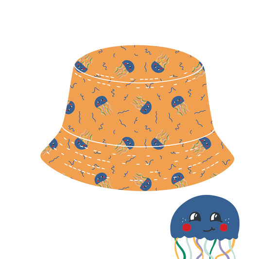 *PRE-ORDER* Bucket hat - JELLY FISH ORANGE HIGH VISIBILITY