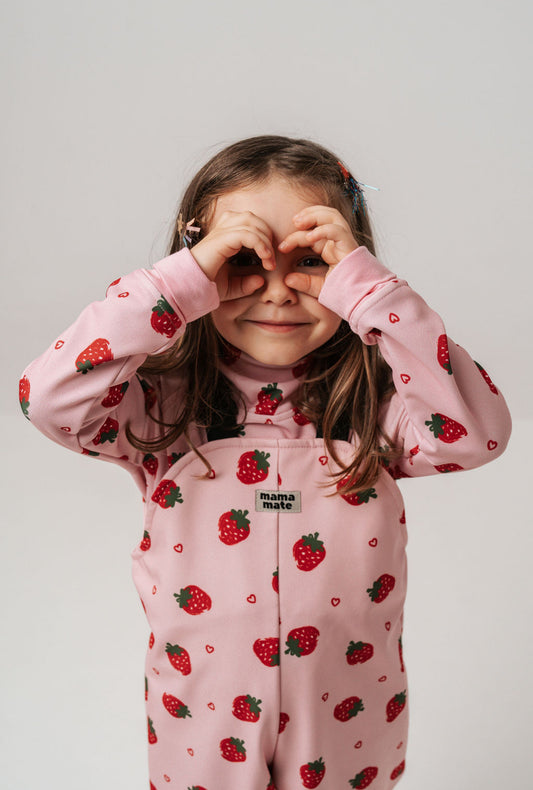 STORMIE - софтшел приключенски гащеризон за дъжд и сняг - ягодки