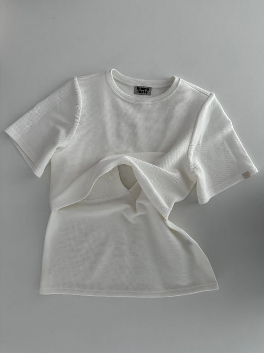 HERA - cotton nursing t-shirt in ecru color (coming soon)