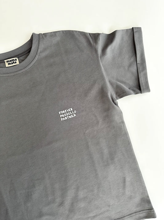 *text personalizat* Tricou unisex supradimensionat „scrie-ți mesajul” - negru, granit, nud, mocha (SS26) - disponibil