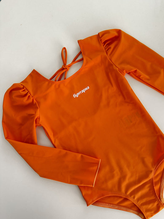 UPF 50+ с дълъг ръкав • neon orange
