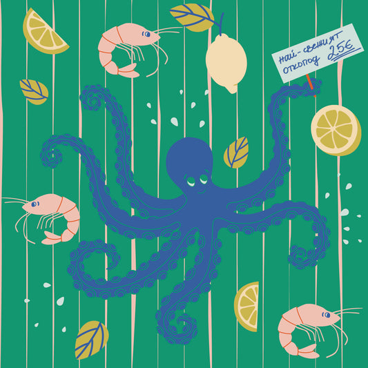 *PRE-ORDER* PACK NOA - Kids Surf Shorts & ANDI Long-sleeved Blouse - UV Protection (UPF 50+) - Sustainable Swimwear for Babies & Toddlers - OCTOPUS orange mom 2 kid collection *limited edition*