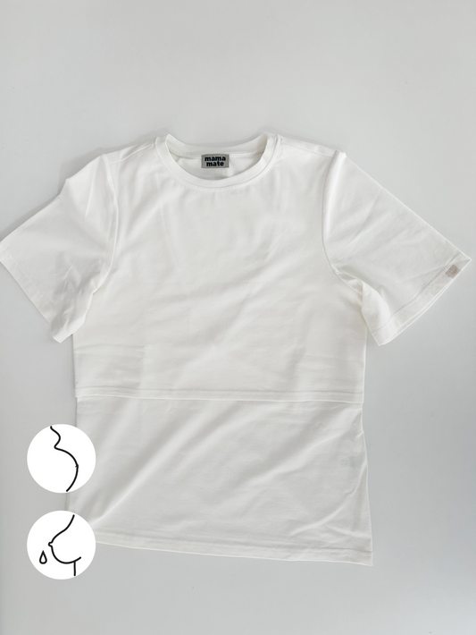 HERA - cotton nursing t-shirt in granite color (coming soon)